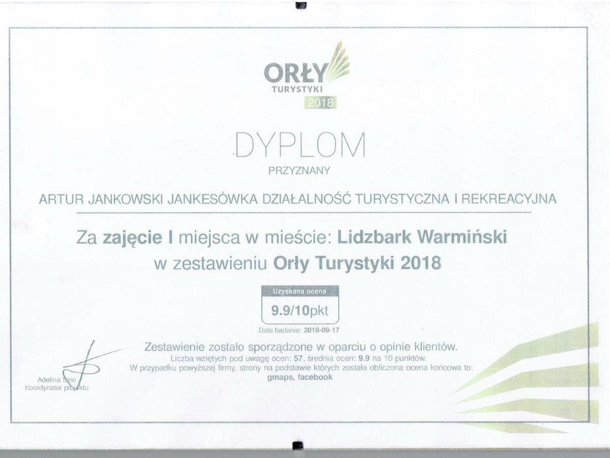 Gospodarstwo Agroturystyczne Rowerowa Przystan "Jankesowka" Lidzbark Warmiński Eksteriør billede